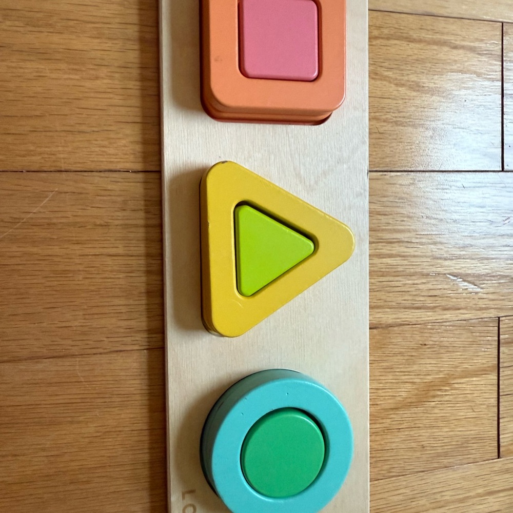 Lovevery Colorful Wooden Shape Sorter by